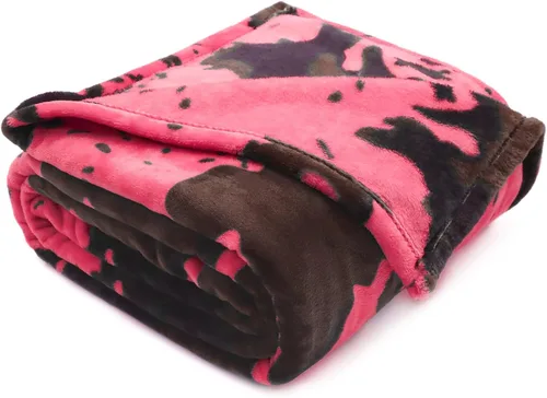 Vista 42 de Manta de vaca para niños de 40 x 50 pulgadas, ropa de cama de forro polar ultrasuave para niños y niñas, manta ligera para cochecito de bebé, bonita