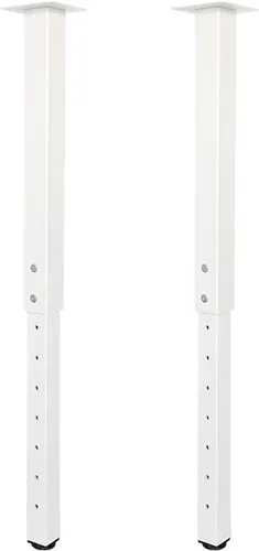 Vista 10 de QLLY Patas de mesa cuadradas ajustables, 24-40 pulgadas, 24-40 pulgadas, patas de mesa personalizadas para oficina en casa, juego de patas para Negro