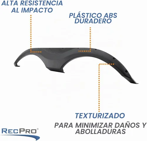 Vista 4 de RecPro Guardabarros de defensa tándem para RV Estilo elegante Moldura de plástico Negro (1)