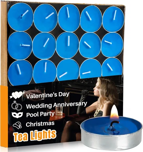 Vista 18 de Tealight Candles - Velas de té sin perfume, mini velas votivas con mecha de algodón para decorar el hogar, piscina, shabat, boda, emergencias, Blanco