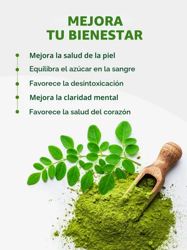 Vista 7 de PURA VIDA MORINGA Polvo orgánico de origen único - Polvo de hojas 100% premium, moringa oleifera orgánica USDA, polvo de hoja de moringa - Perfecto