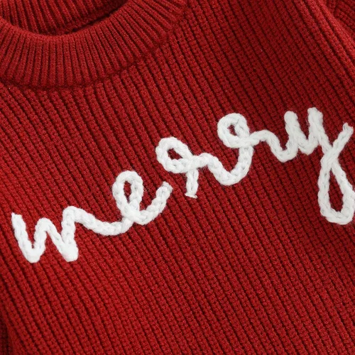 Vista 4 de Suéter de punto de gran tamaño para bebé niño y niña, suéter grueso de manga larga, suéter cálido para otoño e invierno