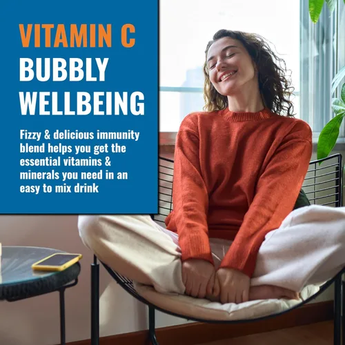 Vista 2 de Ener-C Mezcla de bebida multivitamínica de pomelo mandarina, 1000 mg de vitamina C, sin OMG, vegano, polvo de jugo de fruta real, apoyo inmunitario