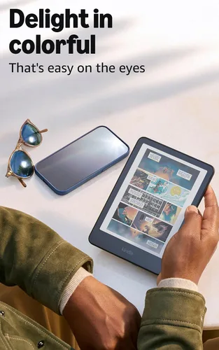 Vista 3 de Presentamos Amazon Kindle Colorsoft (16 GB): Con pantalla en color y luz cálida ajustable. Sin anuncios. Negro con 3 meses de Kindle+