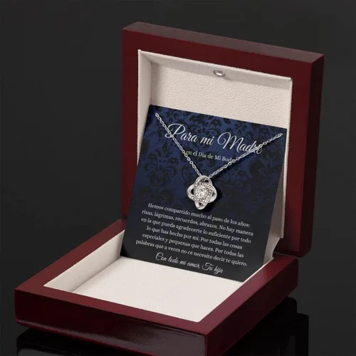 Vista 5 de Para mi mamá el día de mi boda, regalo para mamá de Novia, collar de madre, joyería para mamá, regalo de madre de la novia, hija