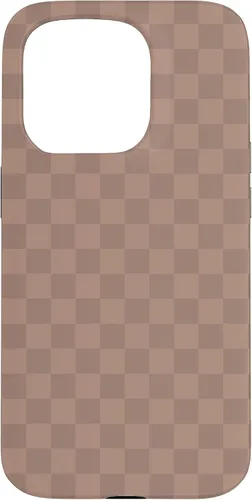 Vista 14 de Chic Brown Checkered Checkerboard Pattern Trendy Case for iPhone 16