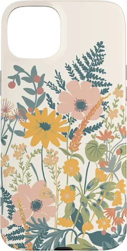 Vista 9 de iPhone 16 Cute Summer Wildflowers Pattern Design Floral Case