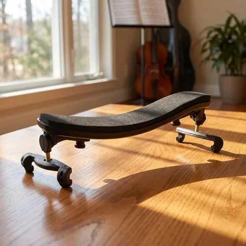 Vista 6 de NANYI 1/2 - Reposapiés para violín para niños, ajustable, con colofonia y silencio