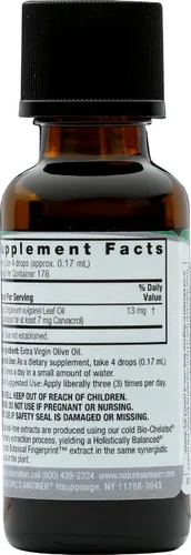 Vista 2 de NATURES ANSWER Aceite de orégano, 1 FZ