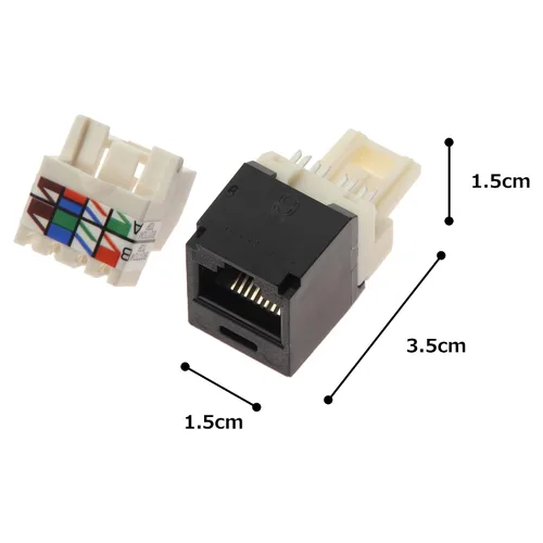 Vista 5 de Panduit CJ688TPBL Categoría 6 Módulo de conector estilo TP de 8 hilos, negro