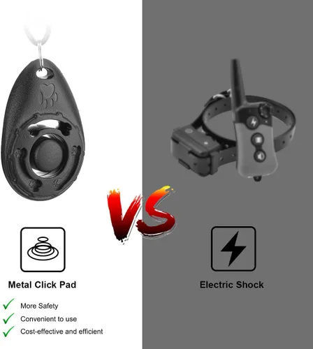 Vista 3 de Diyife Clicker de entrenamiento para perros, [4 piezas, multicolor] Clicker para perros para entrenamiento, entrenamiento de perros con correa