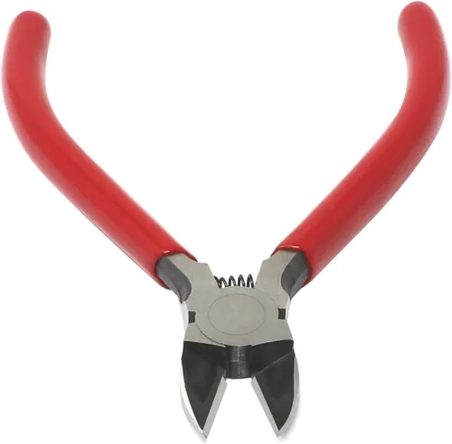 Vista 4 de iexcell - Alicates cortacables (10,2 cm, mango de color rojo, acero cromo-vanadio)