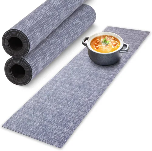 Vista 9 de Tapete de mesa de salvamanteles para platos calientes, 12 x 40 pulgadas, resistente al calor, impermeable, decorativo, para granja, cocina