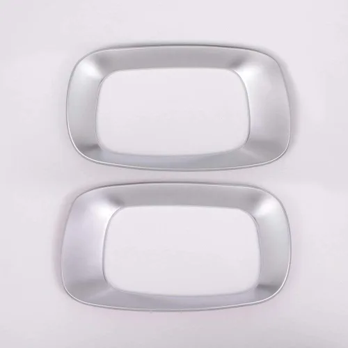 Vista 2 de YIWANG ABS cromo asiento lateral decoración marco cubierta ajuste 2 unids para Land Rover Range Rover Evoque 2012-2015 Auto Accesorios