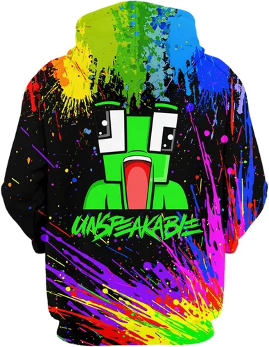Vista 2 de Lyrwihn Youth Cartoon Novelty Hoodie Kids 3D Printed Game Hooded Sweatshirt Sports Hoodie