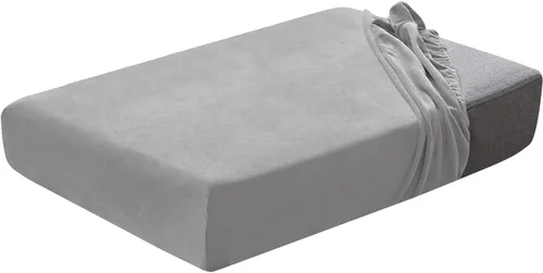Vista 15 de Juego de fundas de cojín para asiento de sofá, fundas de cojín de terciopelo elástico, repuesto para cojines individuales con tela elástica Aguacate