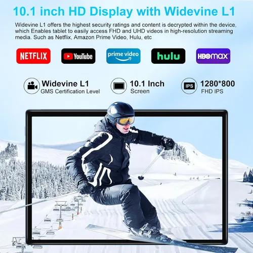 Vista 4 de Tableta 2025 de 10 pulgadas con 22GB de RAM, 128GB de ROM, expansión de 1TB, Tableta Android 14 Octa-Core con teclado y ratón, batería de 8000mAh
