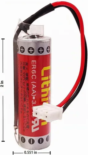 Vista 3 de (5 piezas) ER6C AA 3.6V 1800mAh F2-40BL Batería para Maxell FX PLC Batería de litio especial