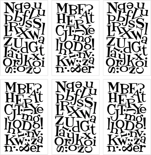 Vista 2 de S.E.I - Letras de camiseta termoadhesivas de 1 1/2 pulgadas, Just for Fun Letter Flock Transferencias de calor, color negro