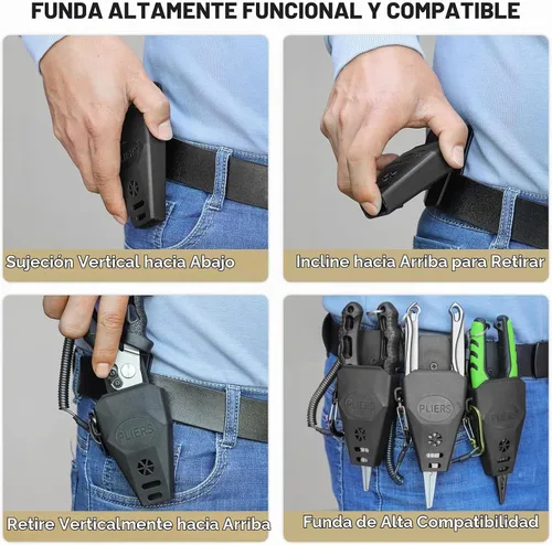 Vista 5 de TRUSCEND Alicates de pesca prácticos bloqueables con mango ergonómico innovador, herramienta de pesca recubierta de teflón resistente a la corrosión