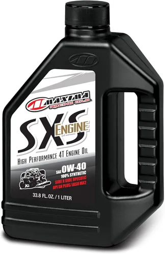 Vista 3 de Maxima Racing Oils 30-12901-2PK SXS Synthetic 0w40 Aceite de Motor Side by Side Botella de 1L, Paquete de 2