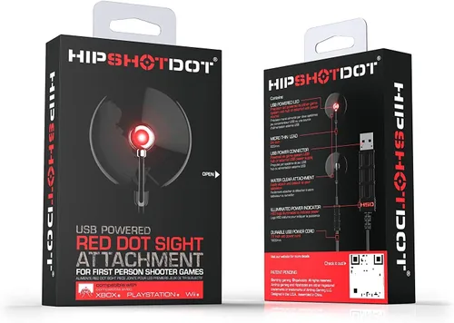 Vista 4 de Hipshotdot PRO Control de color y brillo Dot LED Aim Assist Mod para juegos de TV compatible con Xbox, PlayStation, Nintendo y PC, funciona