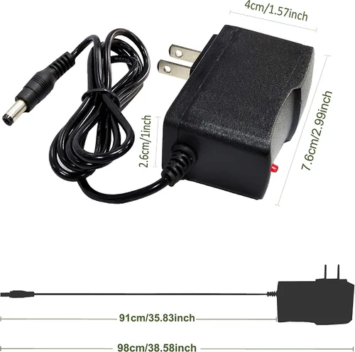 Vista 5 de Fuente de alimentación de 3 voltios 1A DC Adaptador de alimentación de 3 W 100-240V AC a CC 3 voltios 1amp 0.8A 0.5A 450mA Convertidor Transformador