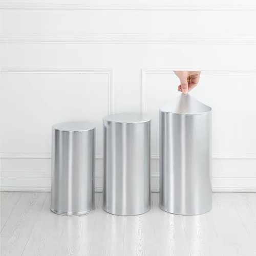 Vista 12 de Cubiertas redondas para soporte de cilindro para fiestas, cubiertas elásticas bronceadoras para pedestal, cubierta de cilindro de zócalo, 3