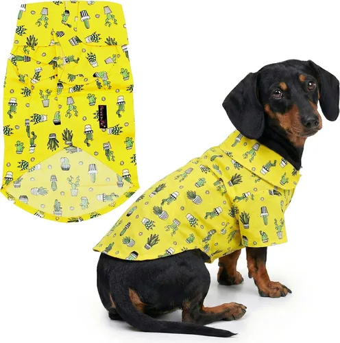 Vista 28 de Parisian Pet Camisa para perro de Amazonia - Ropa de algodón para perros pequeños - Elegante traje tropical para perros - Ropa ligera y suave