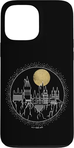 Vista 22 de Funda para iPhone 15 Pro Harry Potter Hogwarts Line Art