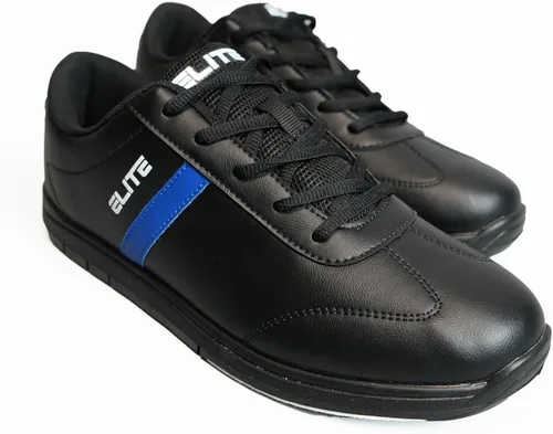 Vista 8 de ELITE Zapatos de bolos deportivos básicos con cordones para hombre con suela deslizante universal para jugadores diestros o zurdos