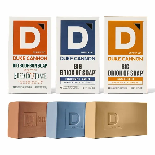 Vista 10 de Duke Cannon Supply Co. Paquete de Jabón en Barra Grande - Jabón para Hombres con Aroma Masculino - Triple Molido - Todos los Tipos de Piel