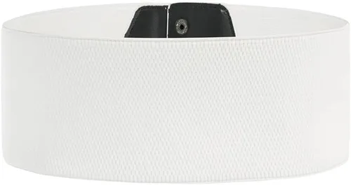 Vista 2 de GRACE KARIN Cinturón de corsé blanco para mujer, cinturón ancho y elástico de 3.9 pulgadas, cinturones gruesos vintage, talla M, Blanco