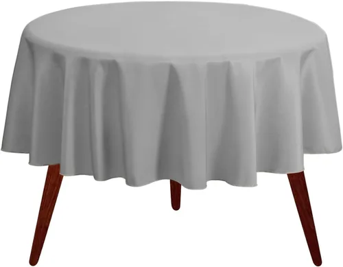 Vista 19 de Gee Di Moda Mantel redondo verde manzana de 70 pulgadas para mesas redondas de 24 a 48 pulgadas, tela lavable resistente, para mesa de bufé, fiesta