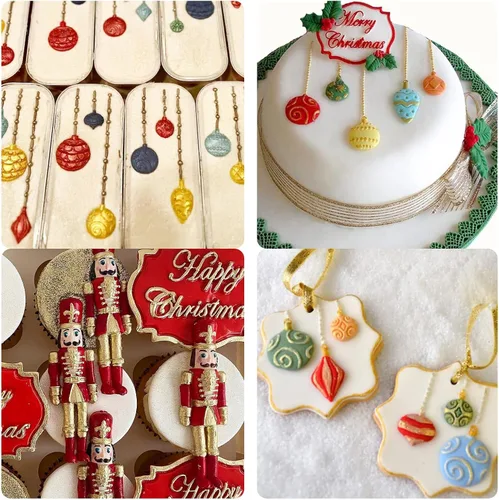 Vista 7 de Molde de silicona para soldado cascanueces, adornos de bolas de Navidad, molde de chocolate, decoración de pastel de Navidad, moldes para hornear