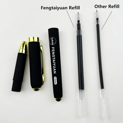 Vista 9 de Fengtaiyuan 10P18Pro, bolígrafos de tinta de gel, tinta negra, punta gruesa de 0.039 pulgadas, bolígrafos de escritura, suaves, paquete de 18