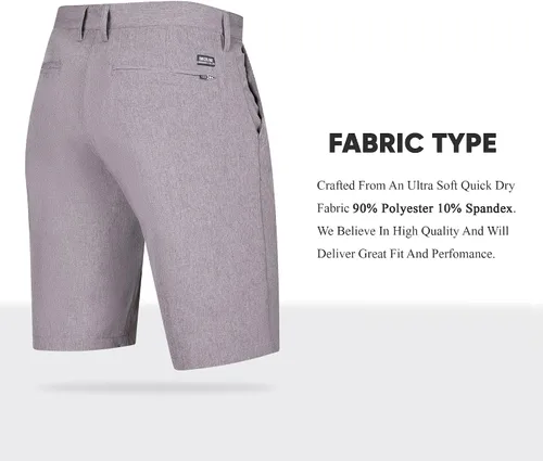 Vista 4 de Brickline - Pantalones cortos híbridos para hombre, traje de baño de material elástico y de secado rápido