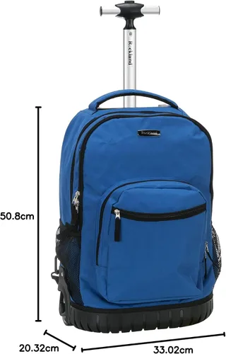 Vista 22 de Rockland, bolsa de viaje de 19 pulgadas, con ruedas., Negro), R02-BLACK