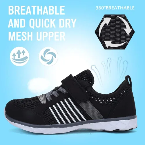 Vista 6 de CIOR Zapatos acuáticos para niños y niñas, tenis deportivos ligeros (niños pequeñosniños grandes)