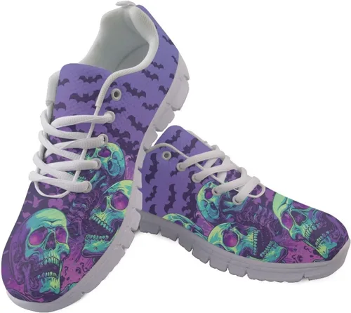 Vista 24 de HUGS IDEA Zapatos deportivos ligeros con patrón de enfermería para mujer Bandera estadounidense