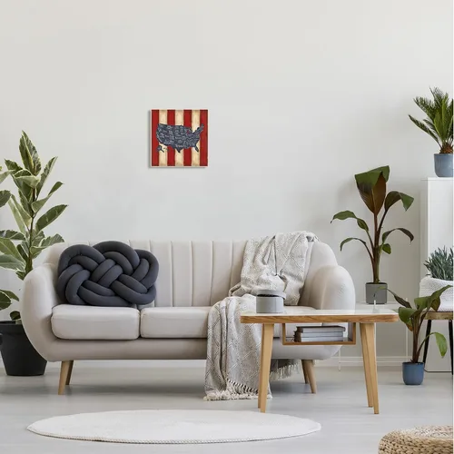 Vista 3 de Stupell Industries Placa de pared con mapa de Estados Unidos, color rojo, blanco y azul, fabricado con orgullo en Estados Unidos