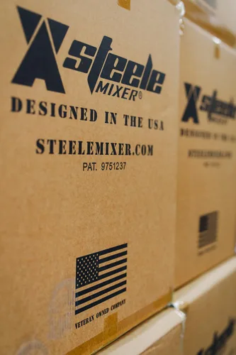 Vista 6 de Steele Mixer: Mezclador de concreto manual Mezclador manual de cemento, estuco, mortero y lechada Ligero, no necesita electricidad Listo