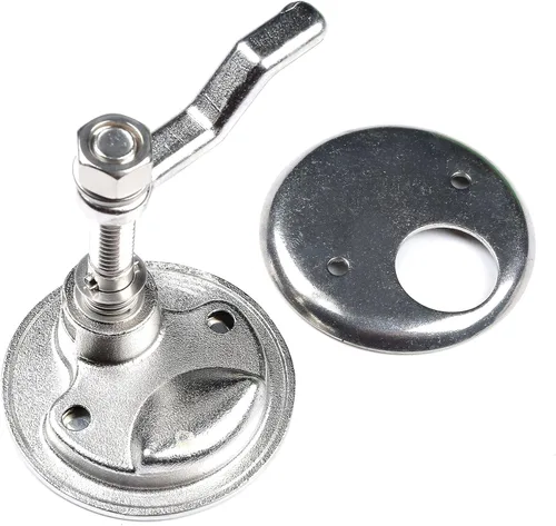 Vista 2 de Thorn Pestillo de leva de barco de acero inoxidable Marine Hatch Pull con placa trasera