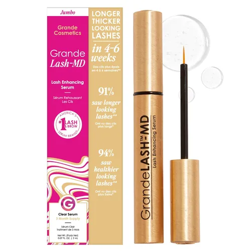 Vista 7 de Grande Cosmetics GrandeLASH-MD Lash Enhancing Serum - Peptide & Vitamin Infused Formula for Longer, Thicker, Fuller Looking Lashes - Ophthalmologist