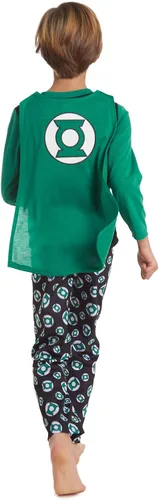 Vista 7 de DC Comics Justice League Green Lantern 3 Piece Pajama Set Shirt Pants Cape