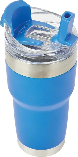 Vista 8 de Pelican Hydration Pelican Traveler™ - Vaso aislado al vacío de 22 onzas, de acero inoxidable, doble pared, con tapa doble, taza de café aislada