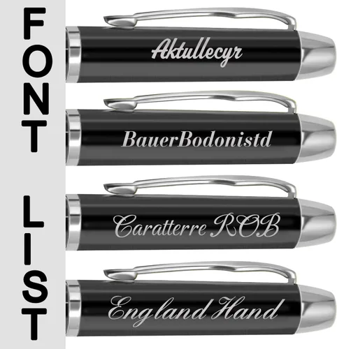 Vista 3 de Aolun Bolígrafos personalizados, bolígrafo grabado personalizado, perfecto para cumpleaños, negocios, fiestas con nombre, eslogan o logotipo, tinta