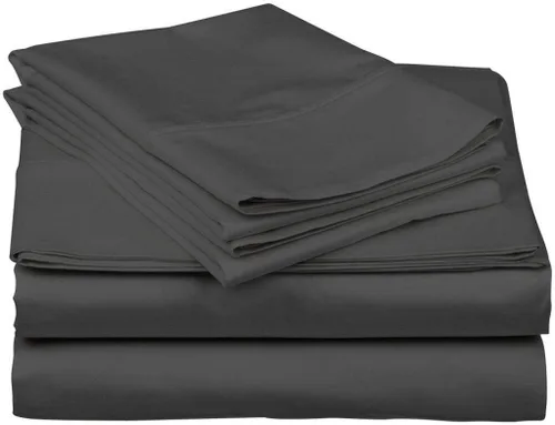 Vista 3 de Perfect Fit Heavy Wight - Juego de sábanas de algodón egipcio, 4 piezas, color beige, 100% algodón, bolsillo profundo de 9 pulgadas