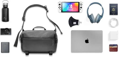 Vista 7 de H02 EDC Sling Bag Negro 14 - pulgadas
