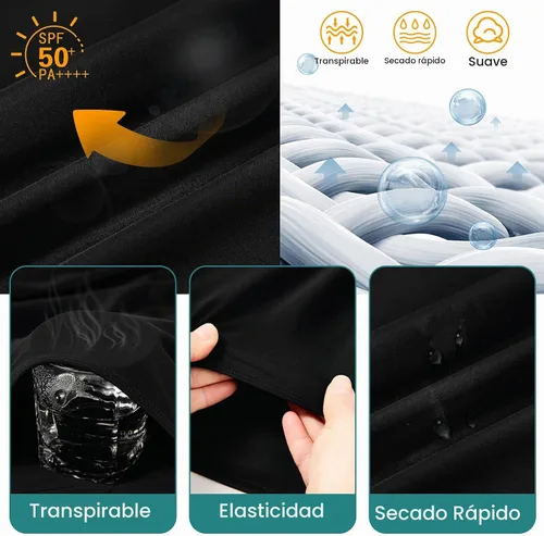 Vista 6 de American Trends Traje de baño de una pieza para mujer con control de Negro